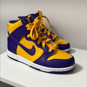 Nike Kids Sneakers - Purple and Yellow